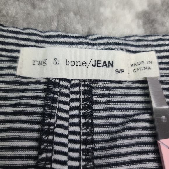 rag & bone Linen Blend Sleeveless Striped Thin Dress - Picture 7 of 11